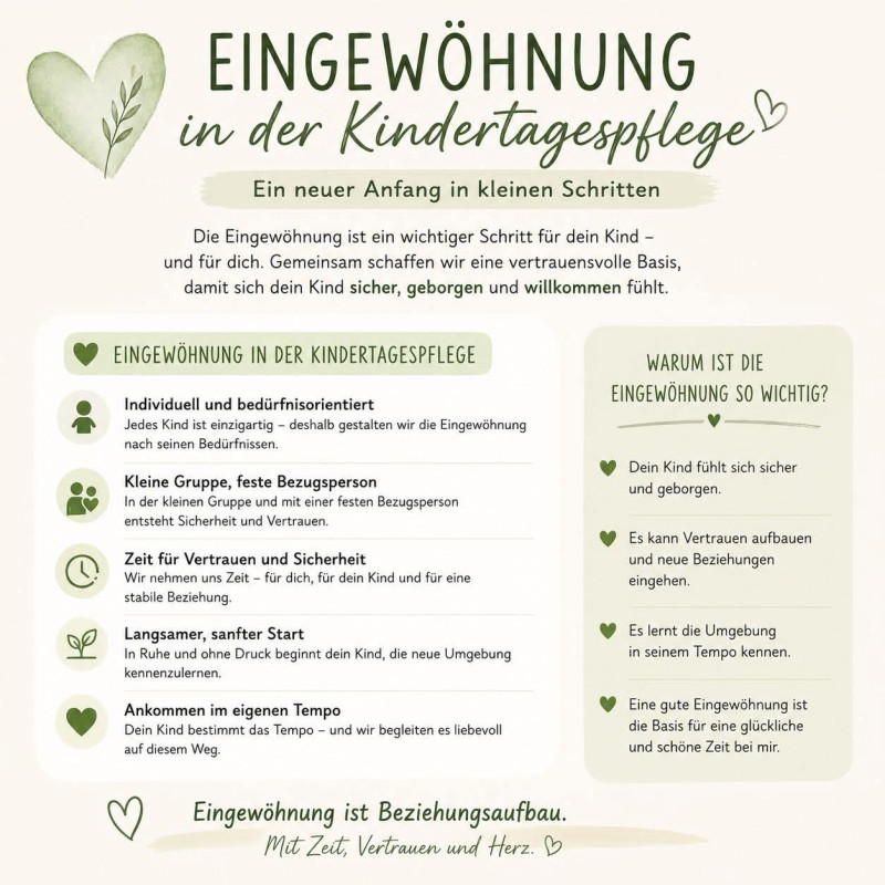 Ich biete Ihnen und Ihren Kind kostenlose Schnupperstunden an, für ein sanftes Kennenlernen